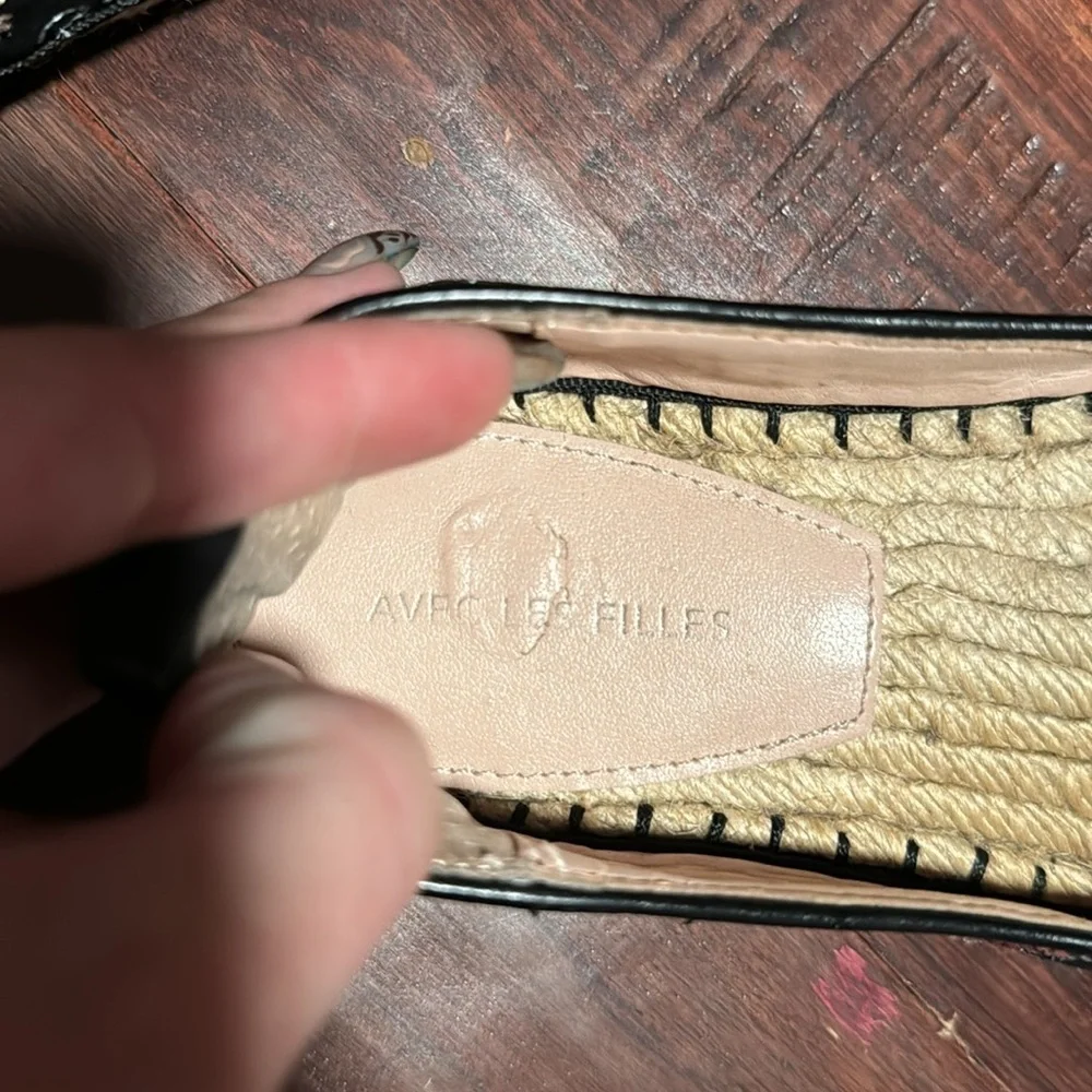 Anthropologie Avec Les Filles Gisella Suede Floral Embroidered Espadrille Flats